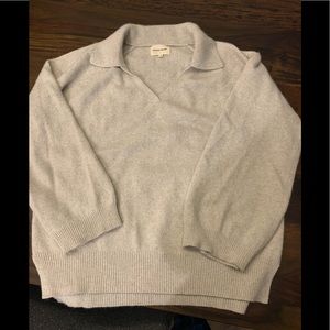 LouLou Studio v-neck collared sweater